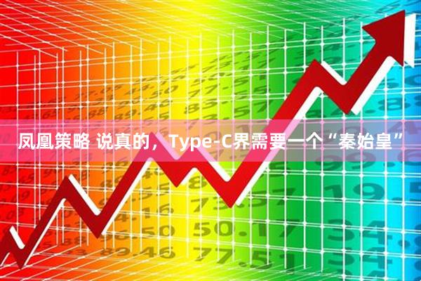 凤凰策略 说真的，Type-C界需要一个“秦始皇”